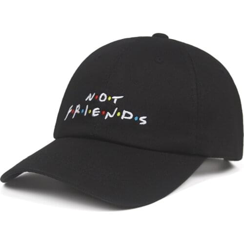 Women men fashion spring summer dad hat not friends embroidery baseball cap cotton adjustable snapback hats new casual caps