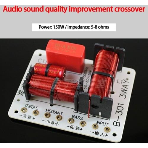 KYYSLB 150W 5-8 Ohm Audio Three-way Crossover High Middle and Low Three Crossover Speaker Sound Quality Improvement Crossover