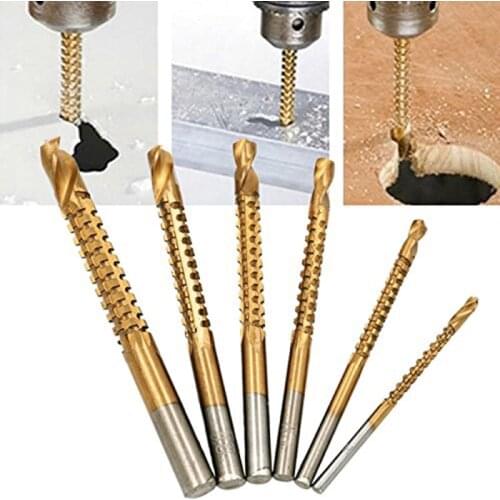6pcs/set Cobalt Drill Bit Set Spiral Screw Metric Composite Tap Drill Bit Tap Twist Drill Bit Set Metal Specia Powerful Tool Kit