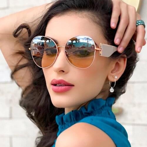 FENCHI Oversized sunglasses women uv 400 oculos female sun glasses shades mirror feminino zonnebril dames gafas de sol mujer