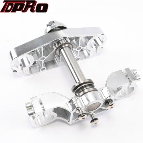 TDPRO Front Shock Triple Tree Fork 22mm Clamp Handlebar Riser For Motorcycle 110cc 125cc Honda Apollo Yamaha Dirt Bike Motorbike