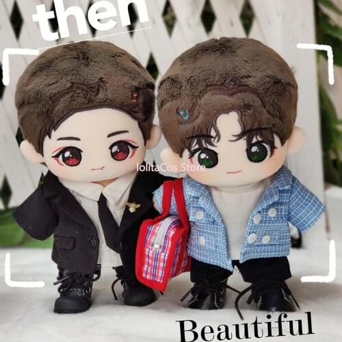 Limit The Untamed Mo Dao Zu Shi Wang Yibo Xiao Zhan Cosplay Plush Change Clothes 20cm Doll Clothes Toy Costume Xmas Gift