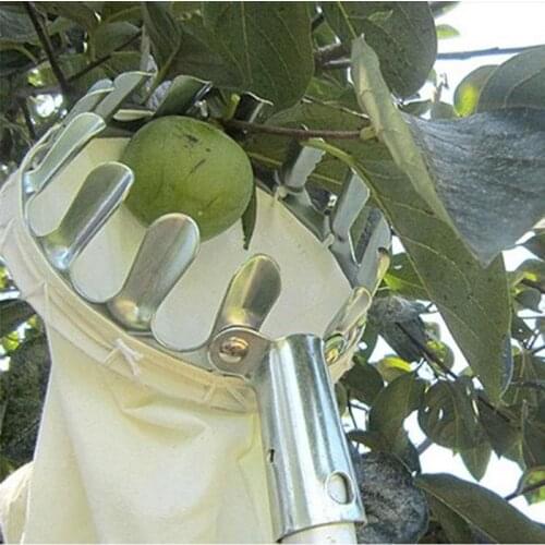 Fruit Picker Fruit Catcher Collector Pruning Tools Metal Silver Portable Creative Hand Tool Yard Farm Hardware Outside Device