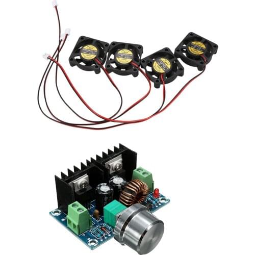 Retail 5Pcs Accessories: 1Pcs DC-DC Buck Converter 4V-40V 8A Voltage Power Step-Down Module PWM Modulation & 4Pcs DC12V 0.1A 4Cm