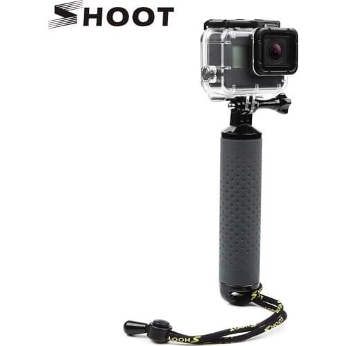 Handheld Float Grip Monopod By SHOOT Feature 1.Material: ABS plastic + Rubber 2.Anti-slip hand grip design 3.180° rotation