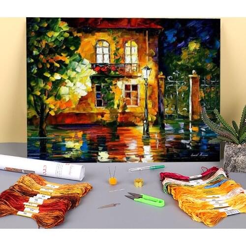 Old Vitebsk Printed 11CT Cross Stitch Embroidery Patterns DMC Threads Handmade Craft Needlework Painting Design Jewelry