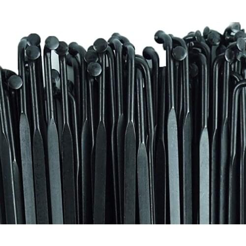 12pcs 14G J Bend Bicycle Steel Spokes Bladed 261mm-298 mm With Nipples