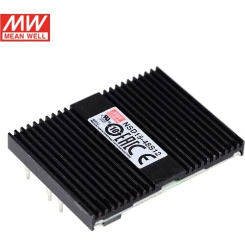 MEAN WELL NSD15-48S5 DC-DC Regulated Converter 18-72VDC to 5V DC 3A 15W Converter Switching Power Supply Power module