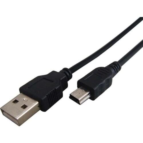 USB 2.0 Type A to Mini USB 5 Pin B Male to Male 5P 5pin Data Sync Cable Charge Charging Cord Line for Camera MP3 MP4 MP5