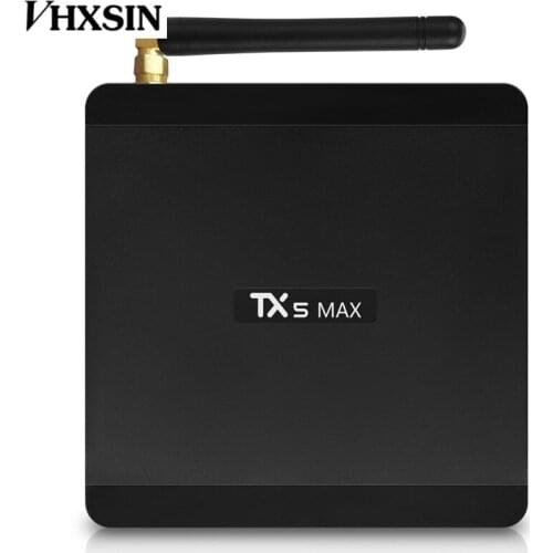 VHXSIN 5PCS/LOT TX5 MAX DDR4 4GB RAM 32GB ROM 2.4G 5G WiFi 1000M LAN Bluetooth Android 8.1 TV BOX