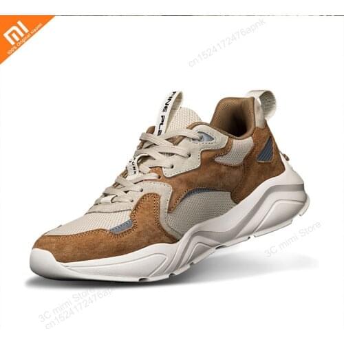 Youpin Mijia trend retro old shoes leather stitching slip wear comfortable rebound fashion mens sports shoes smart home