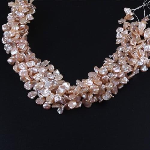 35g 11mm Loose Pink Color Keshi Reborn Pearls