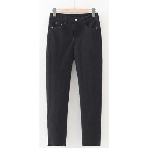 Plus Size XL-4XL Womens Stretchable Jeans Casual Slim Denim Pants