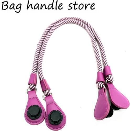 1 pair Short Long round hemp rope Handle for Obag