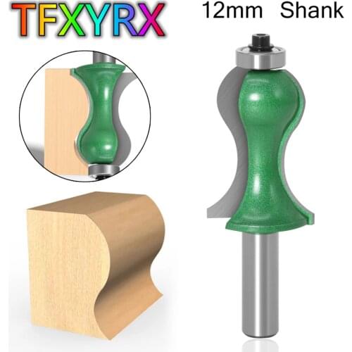 1pc 12mm Shank Handrail Molding Router Bit Flute Line Knife Woodworking Tenon Cutter for Woodwork Tools