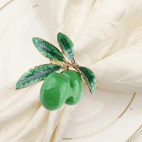 12Pcs/Lot Creative Lemon Napkin Rings Hotel Restaurant Dinner Napkin Buckle Holder for Wedding Party Dinging Table Decoration