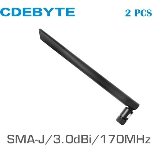 2pcs/lot 170MHz SMA-J Interface 50 Ohm Impedance Less Than 1.5 SWR 3.0dBi Gain High-quality Omnidirectional Antenna TX170-JKD-20