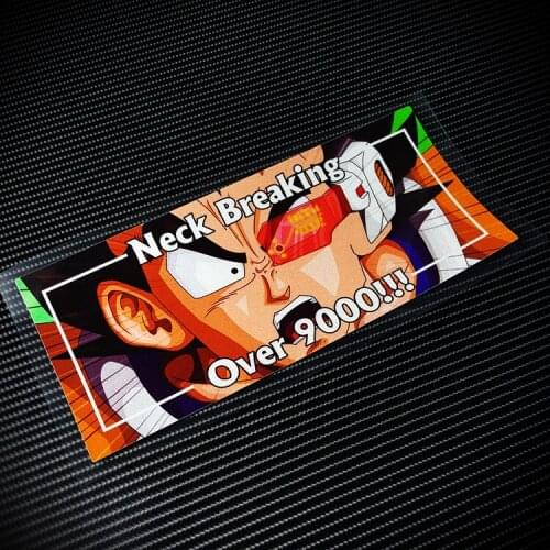 Car Styling Vinyl Sticker Cartoon Anime Neck Breaking Auto Rear Front Windshielf Electric Accessories Motorcycle Decals