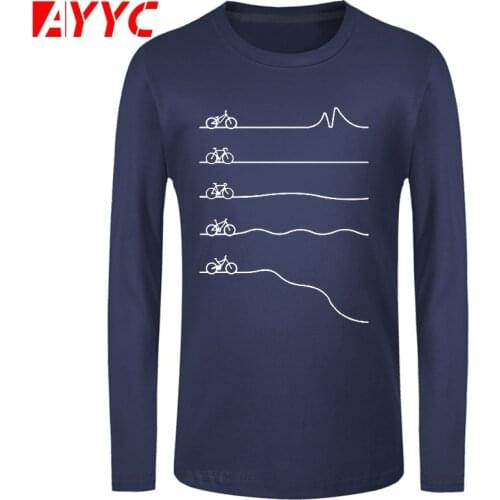 AYYC long sleeve tee Biker Biker Cyclinger Bicycle Funny T Shirts Men Summer Cotton Harajuku Short Sleeve O Neck Streetwear