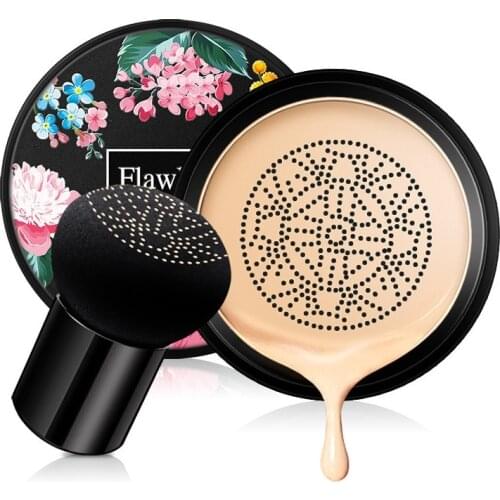 Flawless Nude Makeup BB Air Cushion 20g Mushroom Head Concealer Air Cushion Long Lasting Moisturizing Liquid Foundation Brighten
