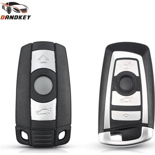 Dandkey Replacement 3/4 Button Remote Smart Car Key Shell For BMW 3 5 6 7 Series E90 E91 E92 E60 E61 X1 X3 X4 X5 X6 Key Fob Case