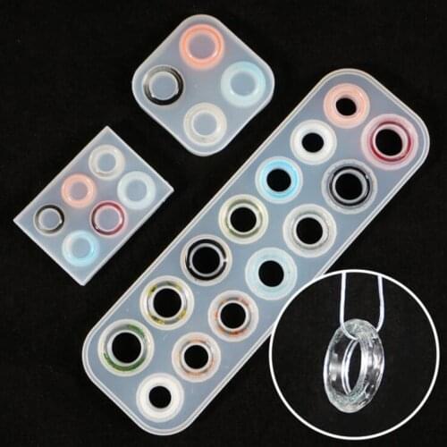 14 Hole Rings Mold Collection Handmade DIY Making Ring Jewelry Silicone Mold Crystal Epoxy Mould Epoxy Resin For Jewelry Making