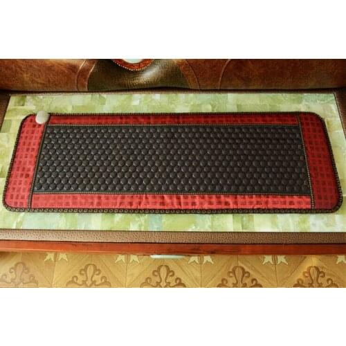 Far Infrared Thermal Ochre Seat Cushion Thermal heating mattress tourmaline heating massa ge mattress free eye cover 50*150CM