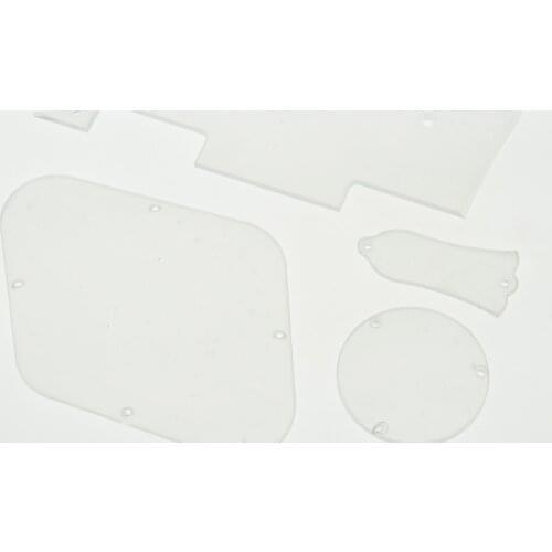 KAISH LP Pickguard Cavity Covers Turss Rod Cover Set for Gibson Les Paul Transparent