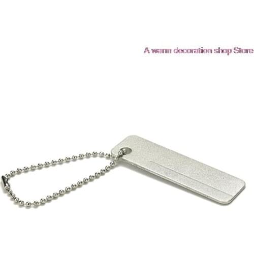 Pocket Diamond Stone Sharpener Keychain For Knife Fish Hook Finger Nail File Outdoor Camping Sharpeners Tool Portable EDC
