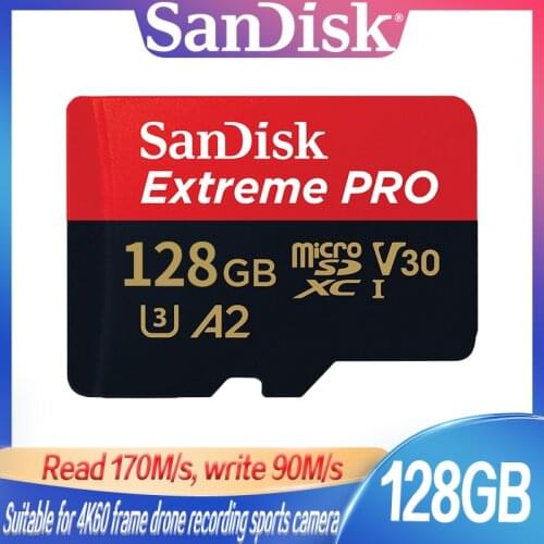 SanDisk Extreme Pro Mini Sd Micro SD Card TF Memory Card with Adapter UHS-I C10 U3 V30 A1 32GB 64GB 128GB sd for Gopro
