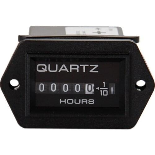 Wholesale Mechanical Hour Meter for Marine Boats Trucks Tractor Lawn Mower Hour Meter Gauge Timer Counter DC 12 - 40V