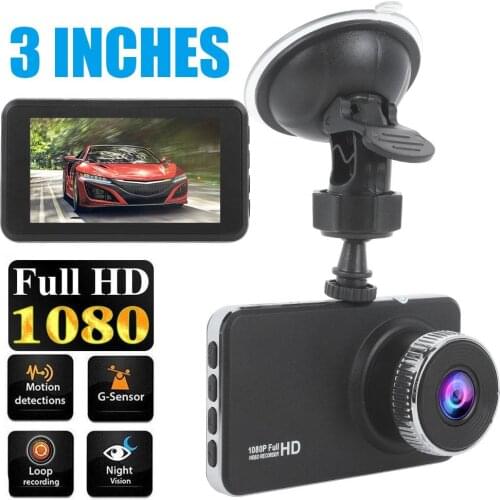 Multifunctional Car Dvr Rear View Camera Video Recorder 3inch IPS Universal 1080P Auto Camera Dash Cam