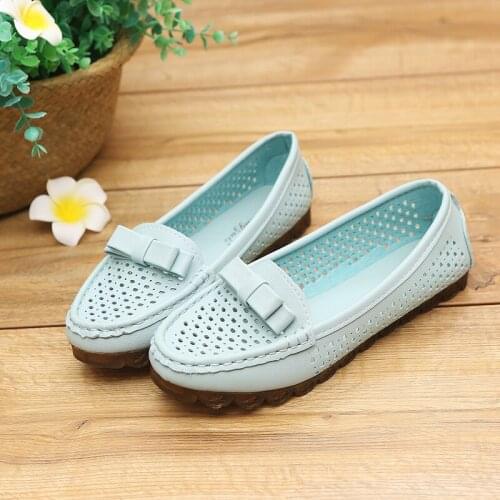 New arrival solid color casual women loafers 2020 spring summer must-have comfortable breathable ladies flat shoes W38-03