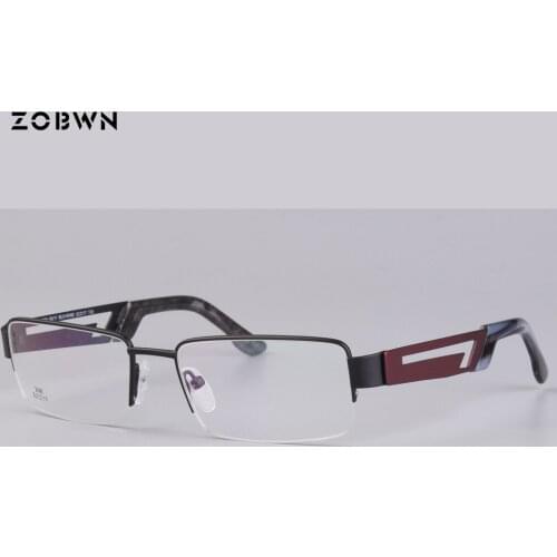 2020 Top selling eyeglasses очки business man rectangle lens female square half rim gold black glasses women point double colors