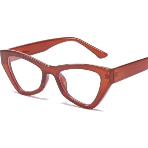 Retro Cat Eye Women Glasses Frame Clear Anti-Blu-Ray Lens Eyewear Fashion Men Optical Pink Leopard Frame Computer Goggles