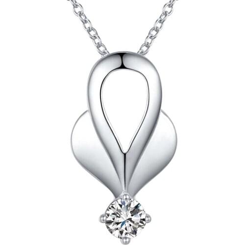 Wholesale Nice 925 silver Wedding necklace For Women chains pendant 4 color Wedding gift WN-873