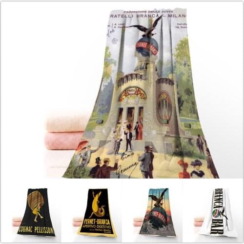Fernet Branca Towels Microfiber Bath Towels Travel,Beach,Face Towel Custom Creative Towel Size 35X75cm And 70X140cm