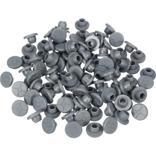 100Pcs Rubber Stoppers Self Sealing Injection Ports Inoculation Medical For 13mm Vials Opening Sealing Organizer Glass Bottles