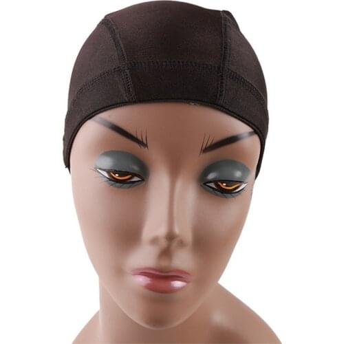 10pcs/lot Glueless Hair Net Wig Liner Cheap Wig Caps For Making Wigs Spandex Net Elastic Dome Wig Cap