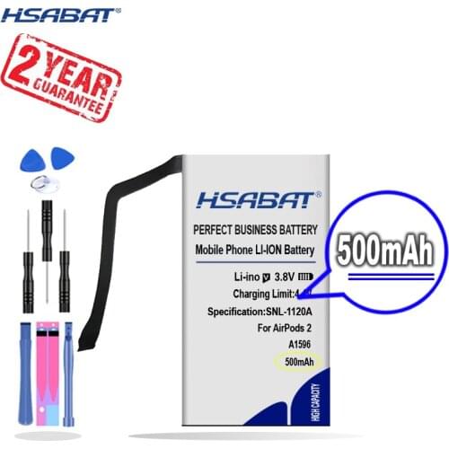 New Arrival [ HSABAT ] 500mAh 020-00098 Replacement Battery for Airpods 1 2 1st 2nd Wireless Charge A1596