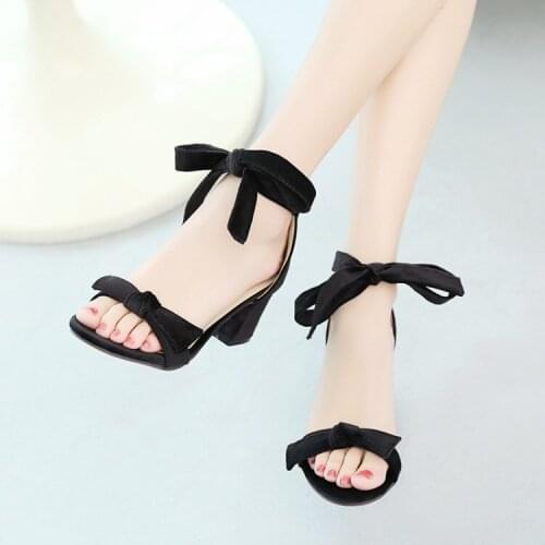 Big Size 11 12 13 high heels sandals women shoes woman summer ladies open-toed Round head Package the heel Thick with sandals