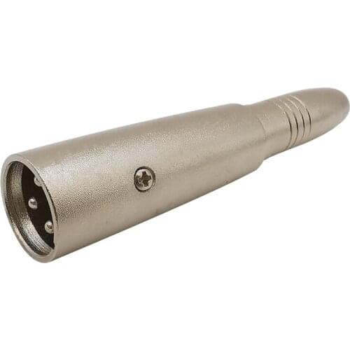 1Pcs Metal XLR 3 Pin Male Plug to 6.5mm Female Jack Mono Audio Microphone Speaker Cable Connector Adapter