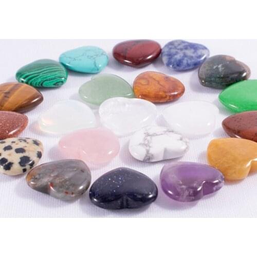 1Pcs Natural Gem Fluffy Heart-Shaped Natural Rose Crystal Natural Quartz Crystal Stone DIY Pendant Handicrafts Exquisite Gifts