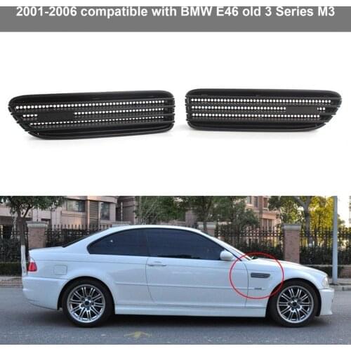 Black 2Pcs Reliable Perfect Match Side Fender Vent Grille Portable Side Fender Vent Grille Robust
