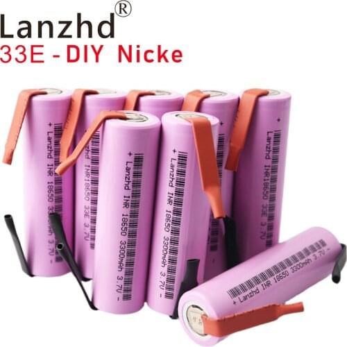 24 PCS 18650 lithium 3.7v batteries For samsung battery 18650 35E 3300mAh VTC7 +DIY Nickel Original brand