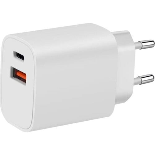 QC3.0+PD20W Mobile Phone Fast Charger EU US UK Plug Adapter For iPhone 6 7 8 X 11 Samsung Xiaomi Huawei Android Phone Charger