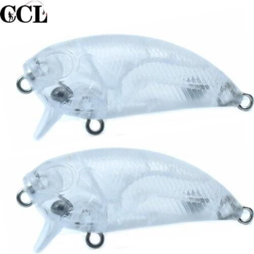 CCLTBA 20pcs/lot Floating Crankbait 4.5cm 5.9g Blank Fishing Lures Wobbler Unpainted Crank Lure Fishing Tackle
