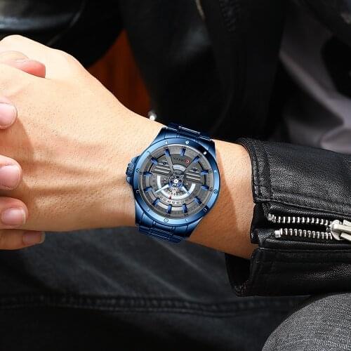 CURREN Top Brand Luxury Watch Luminous Hands New Arrivals Watches For Men Wristwatch With Stainless Steel Fashion Quartz Clock