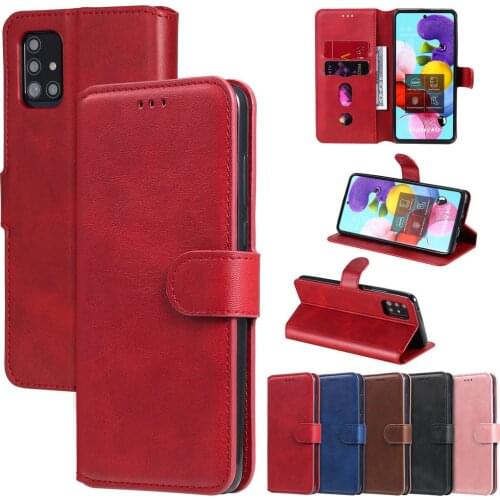 For Coque Samsung A12 A02S A42 PU Leather Case for Samsung Galaxy A51 A32 A01 Core Book Flip Cover Galaxy A11 A31 A41 A21 S Etui