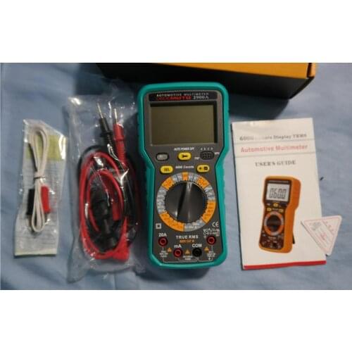 Digital Multimeter used for automotive repair with Large LCD Screen